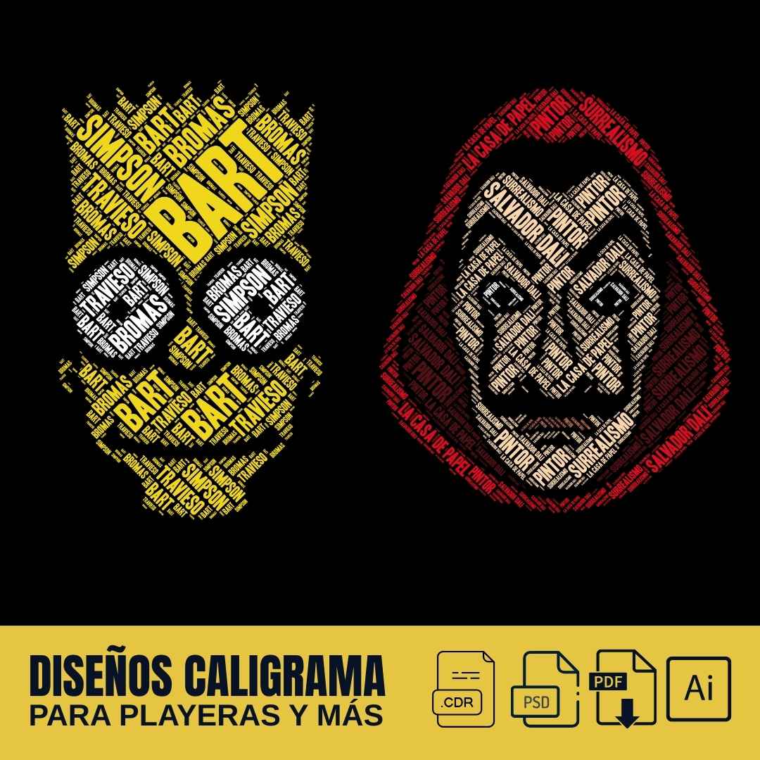 Diseños en Caligrama PK1